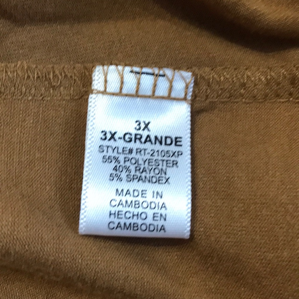 Zenana Premium Tunic Length Top 3X - Picture 6 of 7
